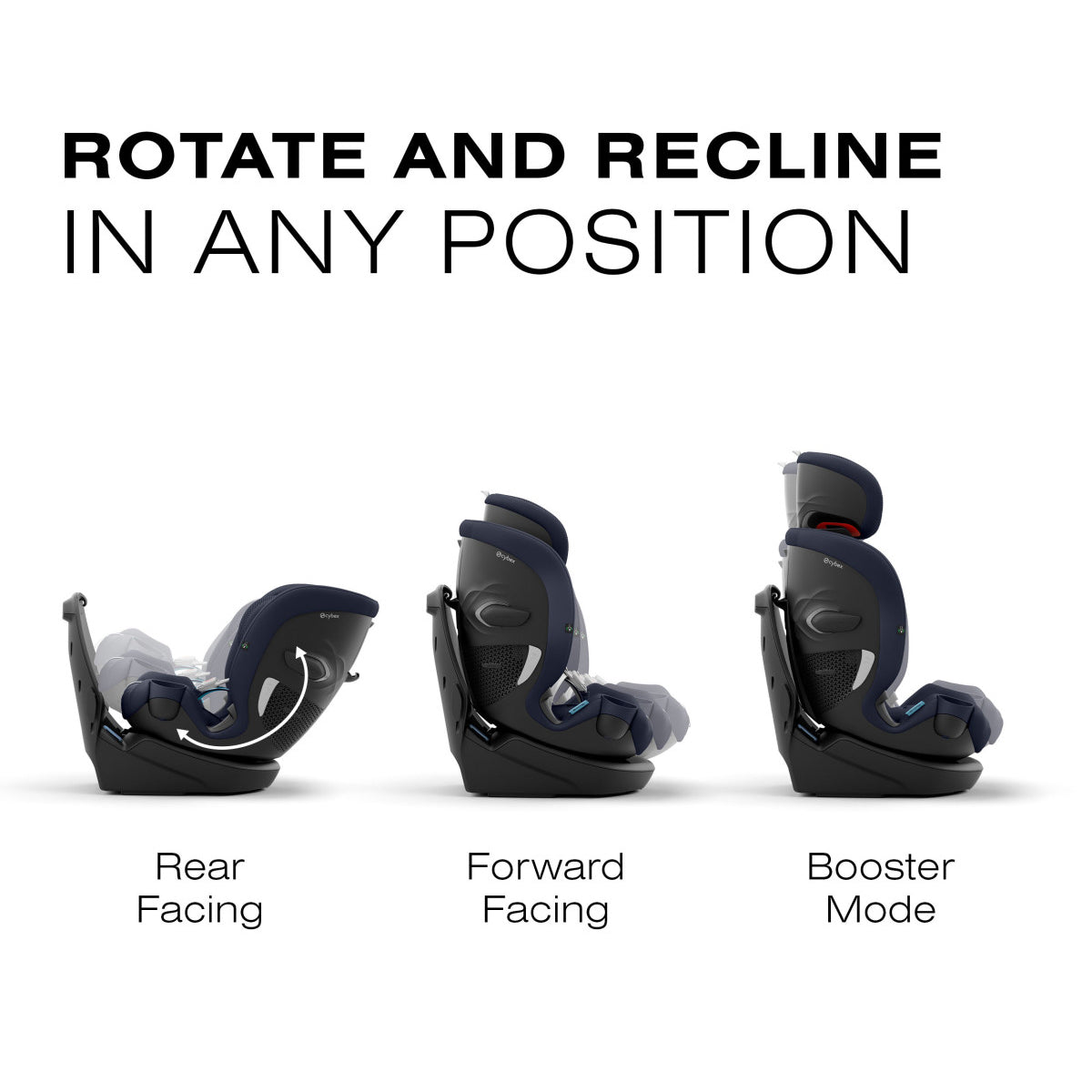 CYBEX Callisto G 360° Rotating All-in-One Convertible Car Seat- Bambi Baby