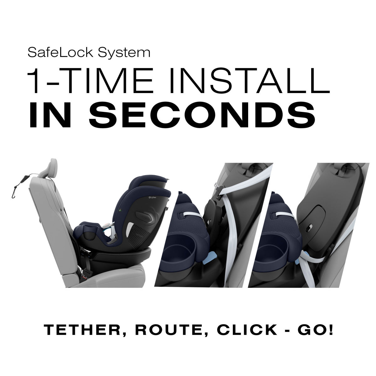 CYBEX Callisto G 360° Rotating All-in-One Convertible Car Seat- Bambi Baby