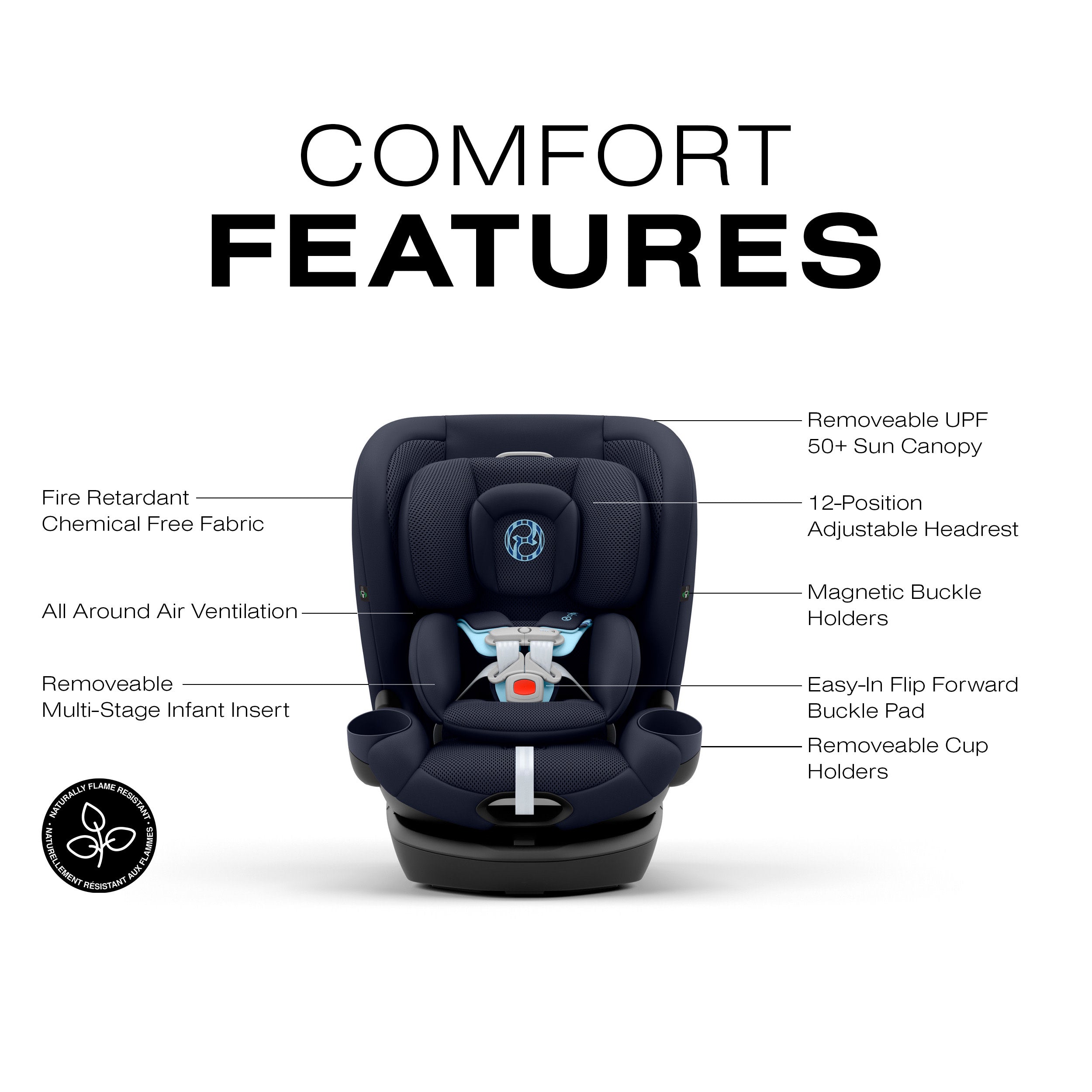 CYBEX Callisto G 360° Rotating All-in-One Convertible Car Seat- Bambi Baby