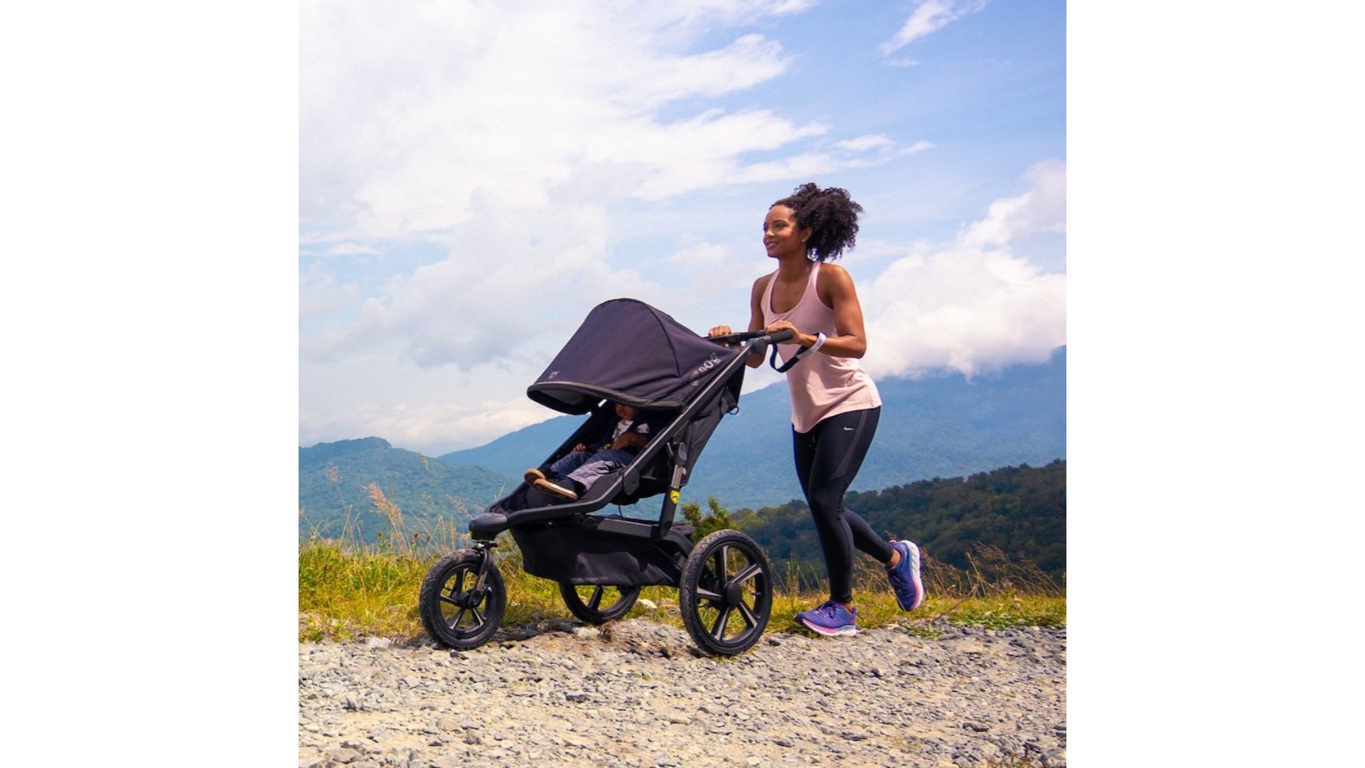 BOB Alterrain Pro on running trail