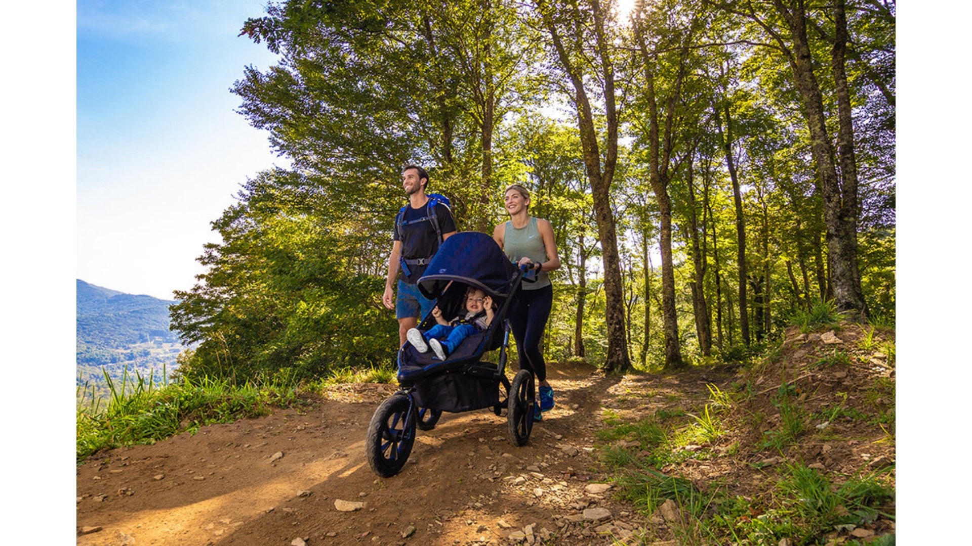 BOB Alterrain Pro pushed on hiking trail