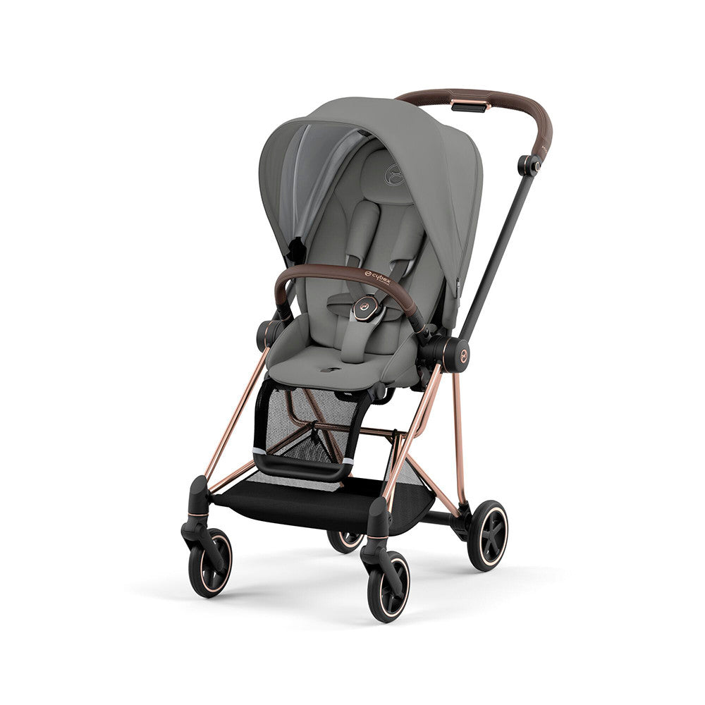 CYBEX Mios 3 Stroller Seat Pack - RoseGold/Brown + Soho Grey - Bambi Baby