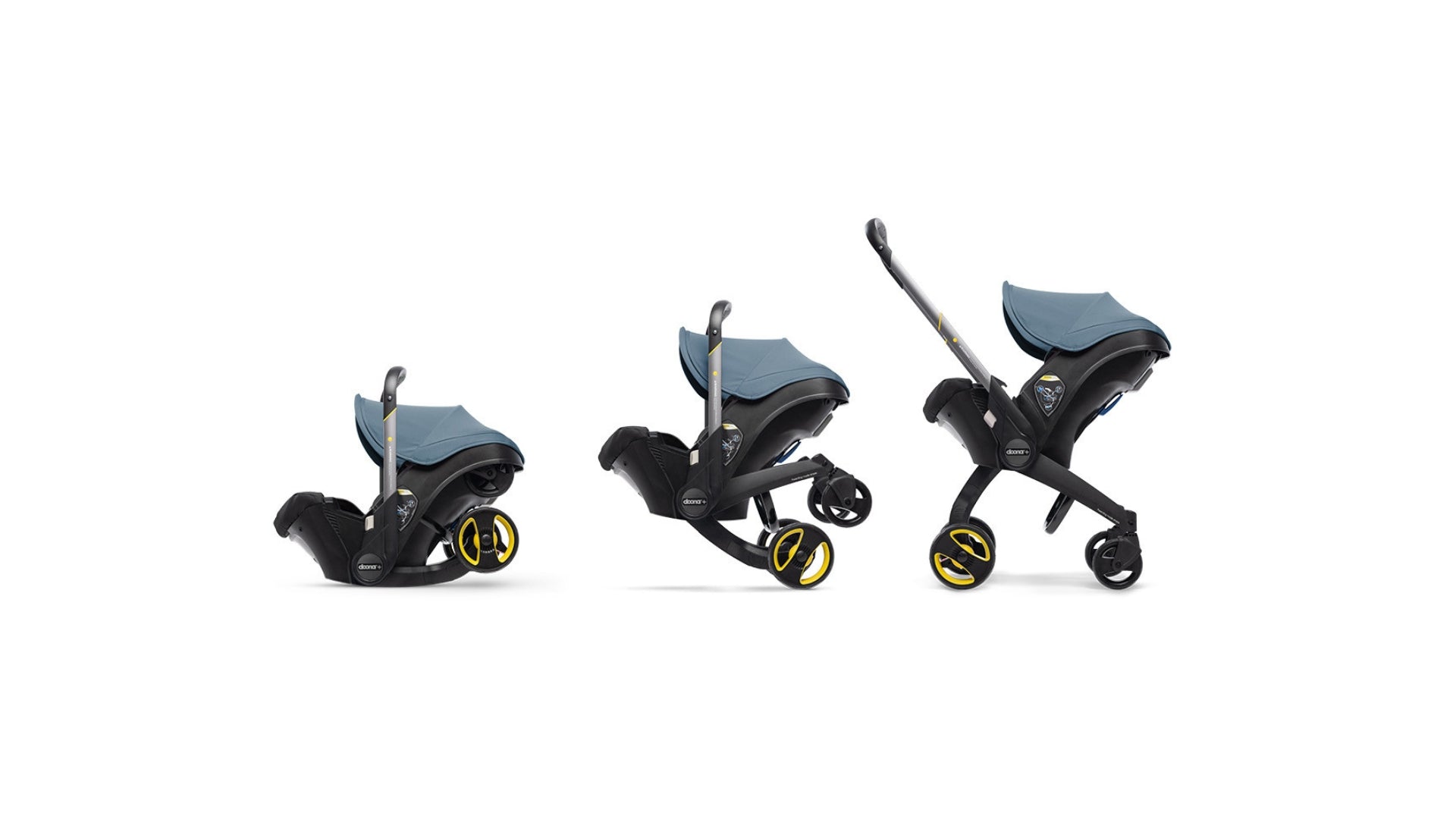 Doona infant car seat shown as infant car seat and stroller