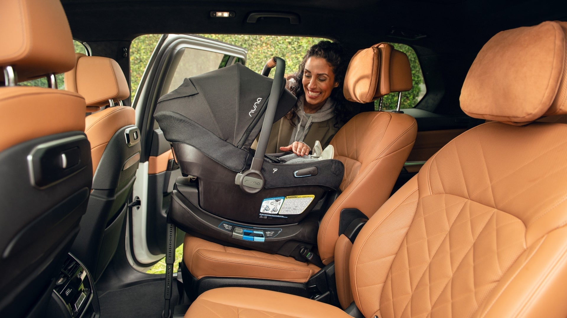 Nuna PIPA Aire RX with RELX Base installed in vehicle