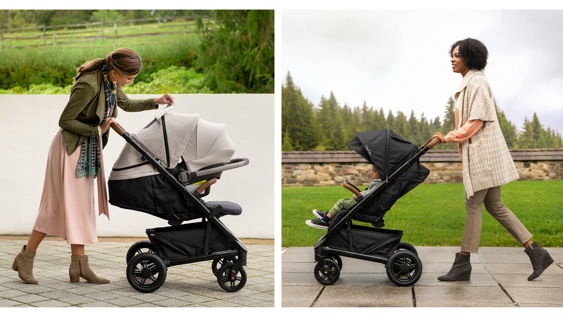 Nuna TAVO Next with PIPA infant car seat and without