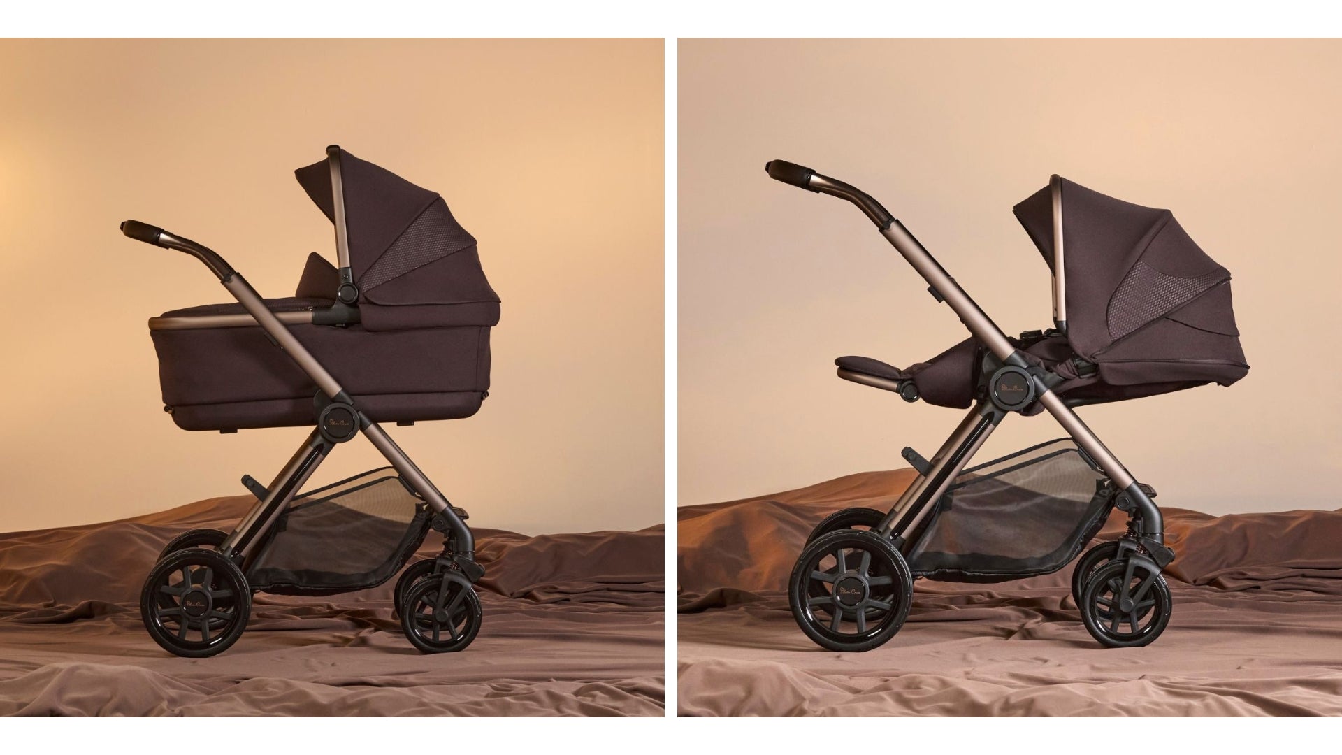 Silver Cross Reef 2 with fully reclined seat and with folding bassinet