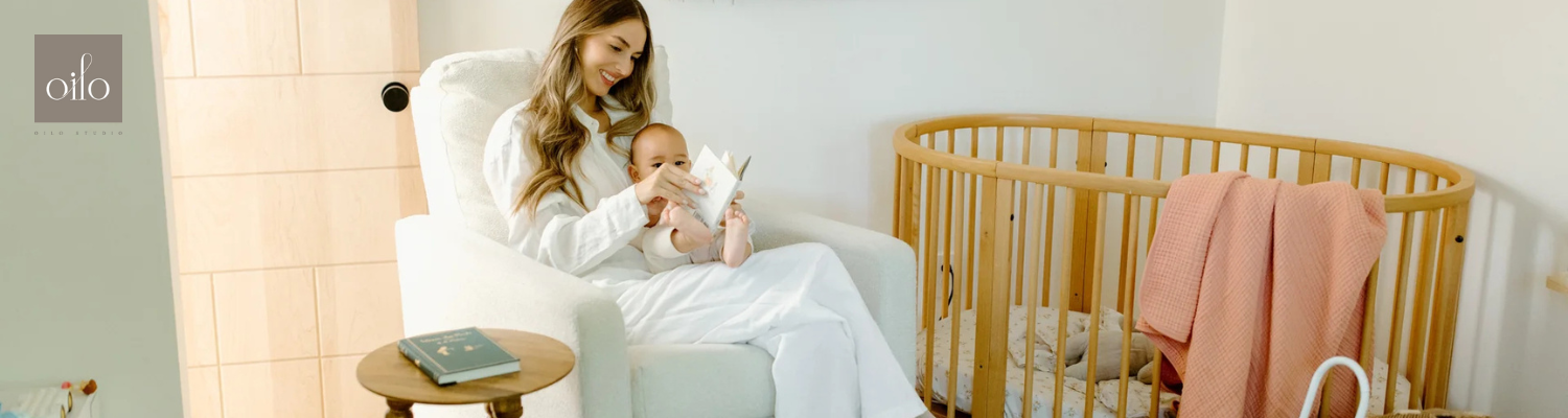 Oilo Gliders, Bedding & Ottomans - Bambi Baby